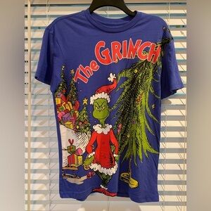 Women's The Grinch Short Sleeve Graphic Oversized T-Shirt - Blue XS